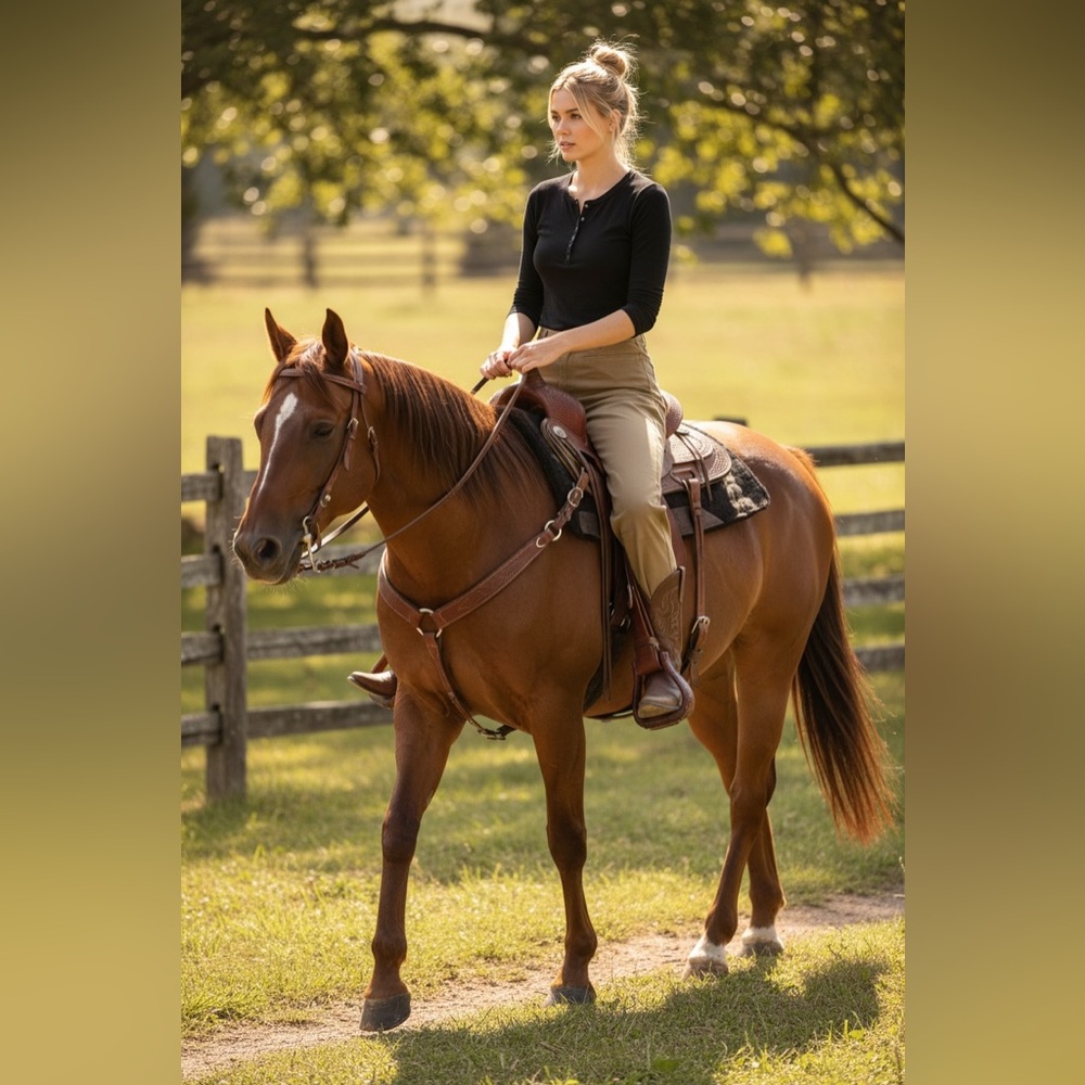 Telluride Clothing Co. Pull-On Knee Patch Breeches - Khaki